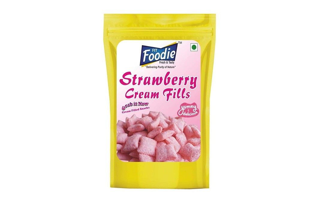 Fit Foodie Strawberry Cream Fills    Pack  150 grams